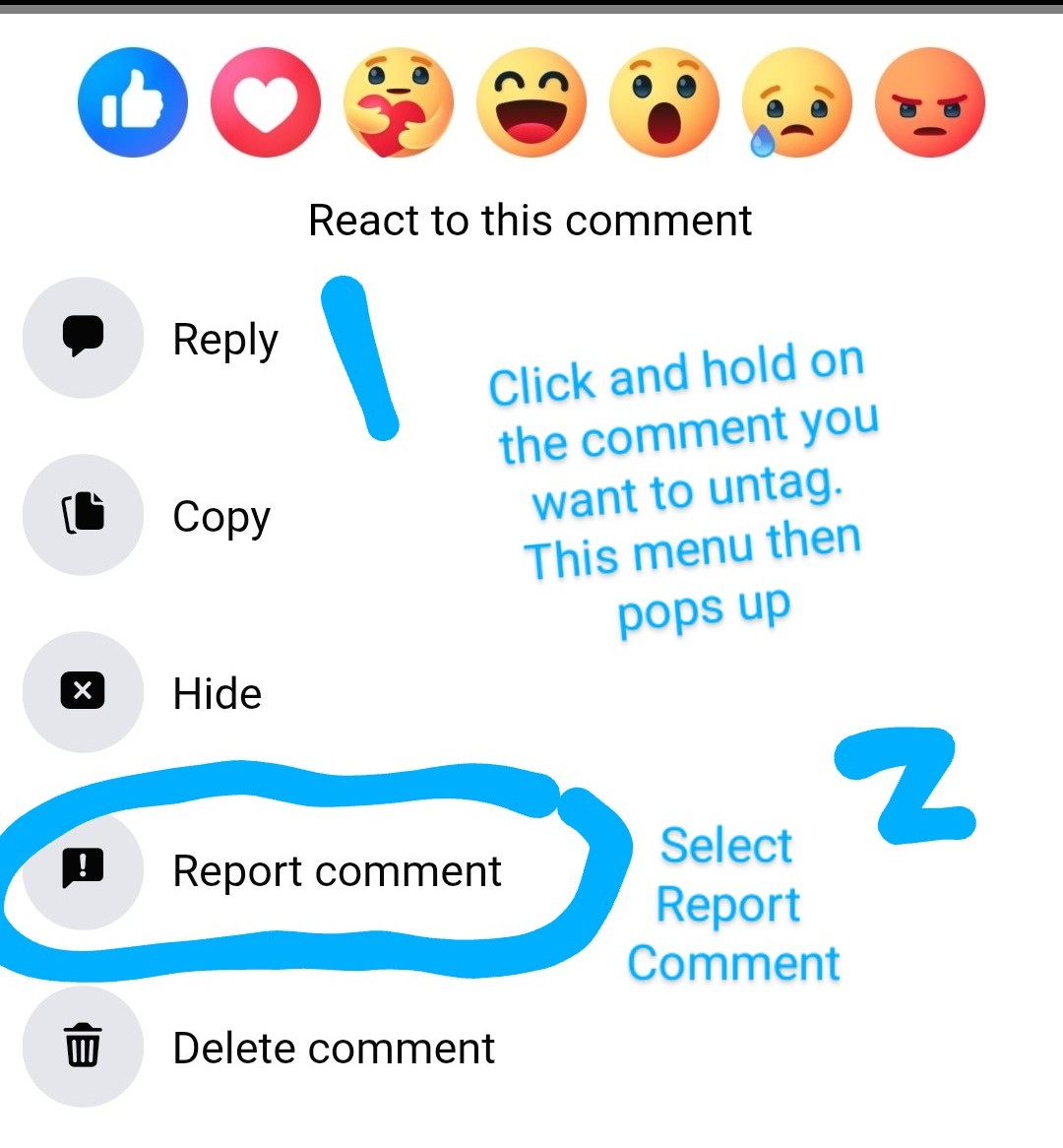 how to untag yourself in facebook comments 1