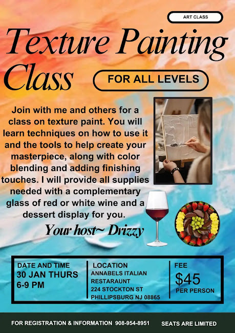 drizzy hemp paint texture painting class