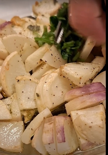 cooked turnips